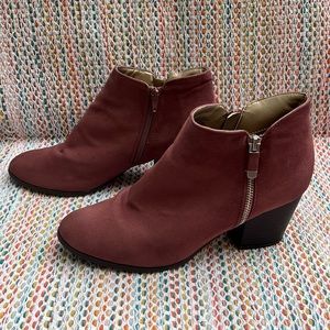 Mauve 2.5 inch booties